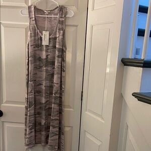 Dylan lavendar and gray Camo Tank Dress